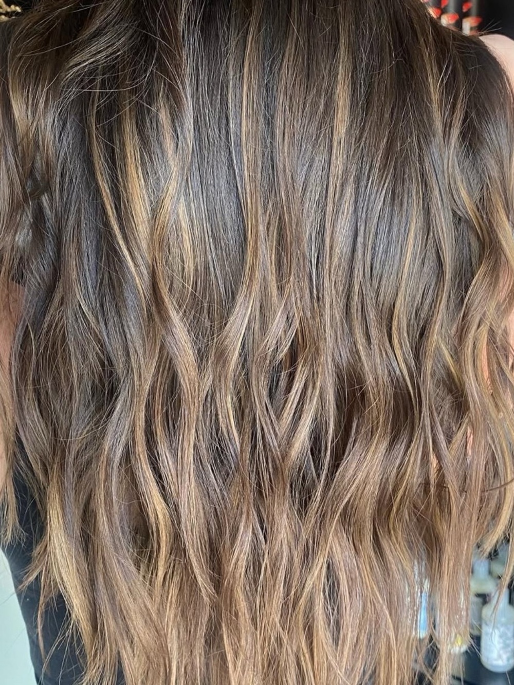 Rooted Burnett hair extension wefts